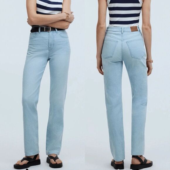 MADEWELL Jeans Women 27 The '90s Straight Ward Wash High Rise NO649 - Picture 1 of 16